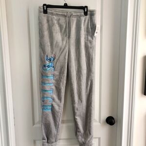 Disney Stitch women Gray Sweatpants NWT